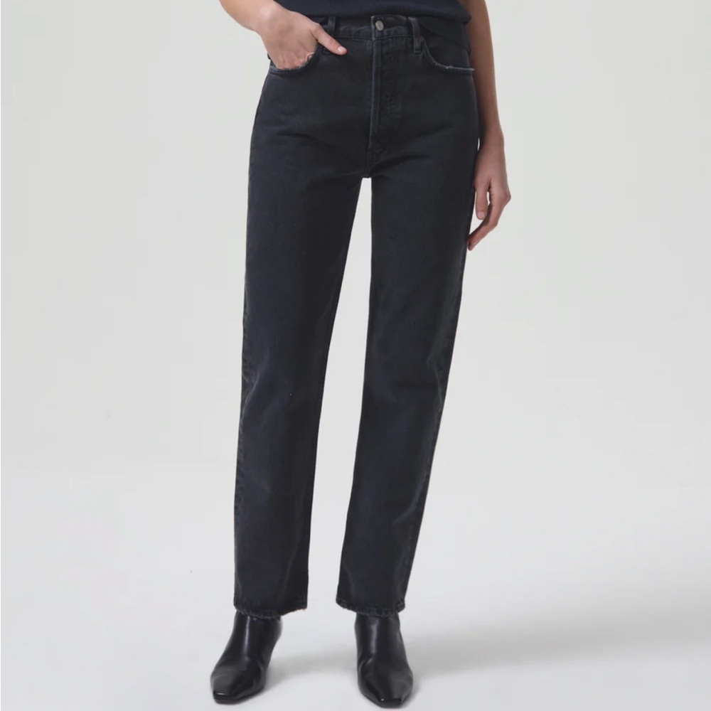 90'S PINCH WAIST HIGH RISE STRAIGHT